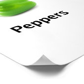 Grünes Obst und Gemüse Poster (Ecke)