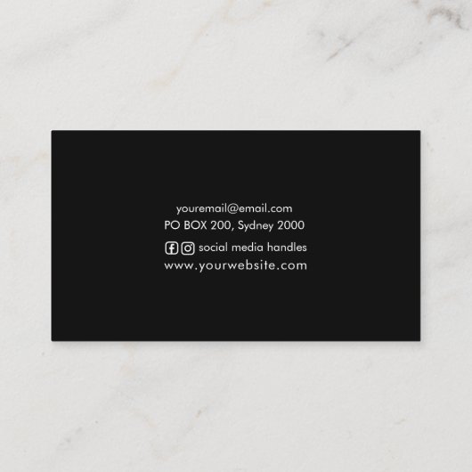 Grünes Öko der Watercolorgeschäftskarte | Visitenkarte (Rückseite)