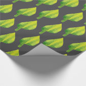 Grünes Öko Design Geschenkpapier (Ecke)