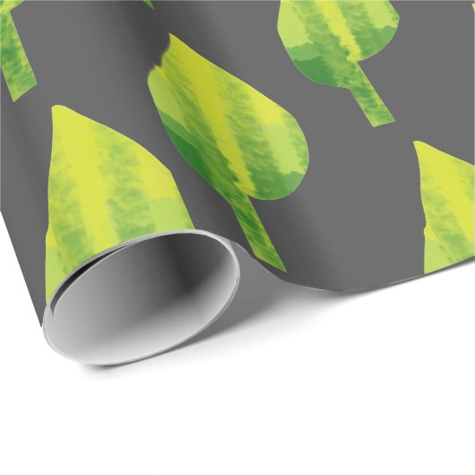 Grünes Öko Design Geschenkpapier (Rolleneckpunkt)