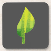 Grünes Öko Design Getränkeuntersetzer (Vorderseite)