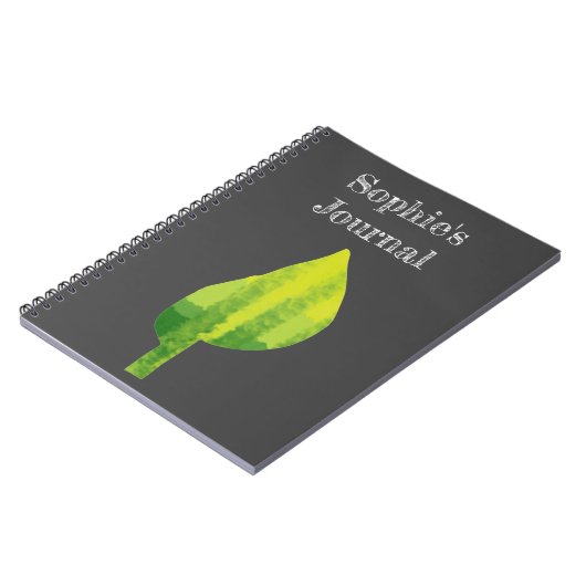 Grünes Öko Design Notizblock (Linke Seite)