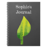 Grünes Öko Design Notizblock (Vorderseite)