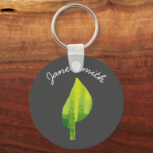 Grünes Öko Design Schlüsselanhänger (Vorderseite)