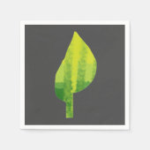 Grünes Öko Design Serviette (Vorderseite)