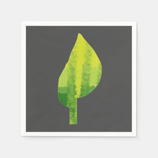 Grünes Öko Design Serviette (Vorderseite)