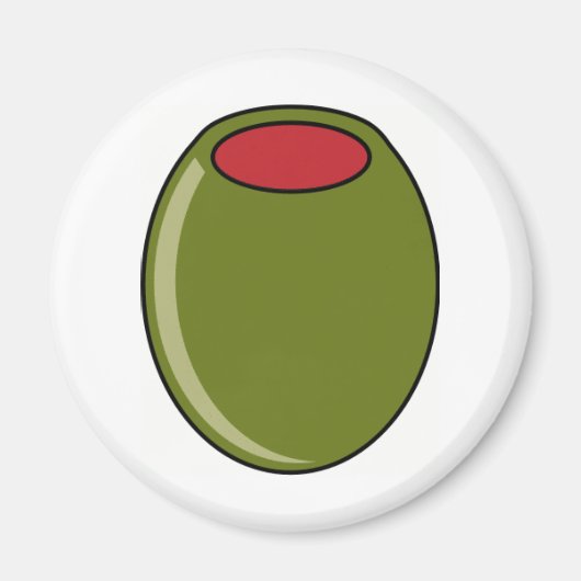 Grünes Olive Magnet (Vorne)