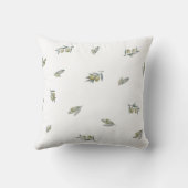 Grünes Olivenöl und Leaf Kissen (Rückseite)