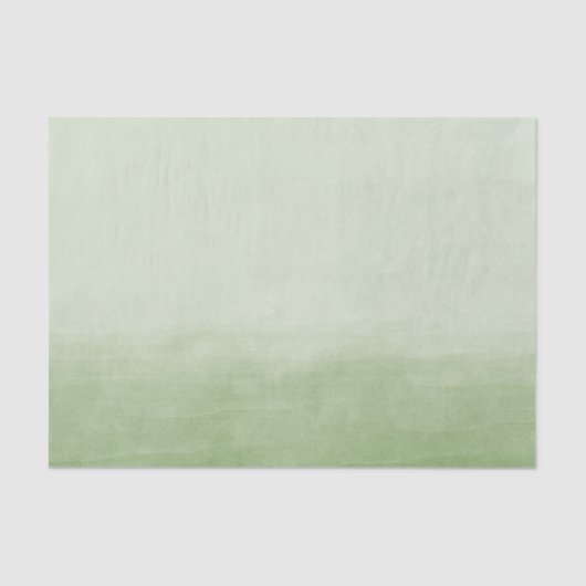 Grünes Ombre Aquarell Seidenpapier (Vorderseite)