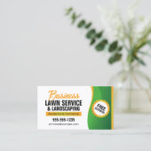 Grünes Orange für Rasenpflege und Landschaftsschut Visitenkarte (Stehend Vorderseite)
