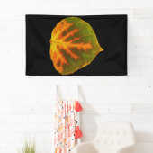 Grünes Orange und gelbes Aspen Leaf #1 Banner (Insitu)