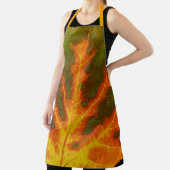 Grünes Orange und gelbes Aspen Leaf #1 Schürze (InSitu)