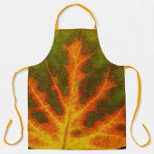 Grünes Orange und gelbes Aspen Leaf #1 Schürze (Vorderseite)