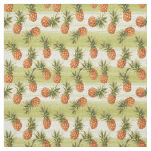 Grünes Orangengelbes Ananas Frucht Sommermuster Stoff (Muster)