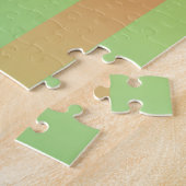 Grünes Orangenstreifen Puzzle (Seite)