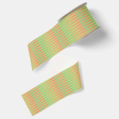 Grünes Orangenstreifen Ripsband (Rückseite)