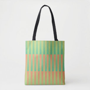 Grünes Orangenstreifen Tasche