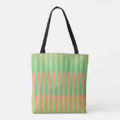Grünes Orangenstreifen Tasche (Rückseite)