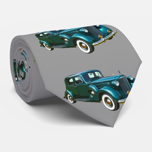 Grünes Packard Luxus-Auto Krawatte (Gerollt)