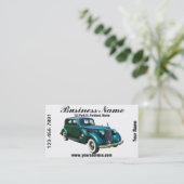 Grünes Packard Luxus-Auto Visitenkarte (Stehend Vorderseite)