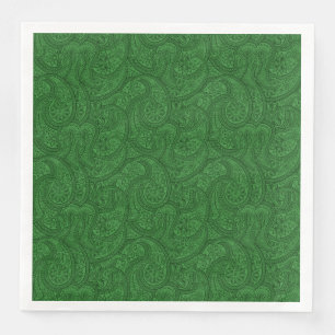 Grünes Paisley Serviette
