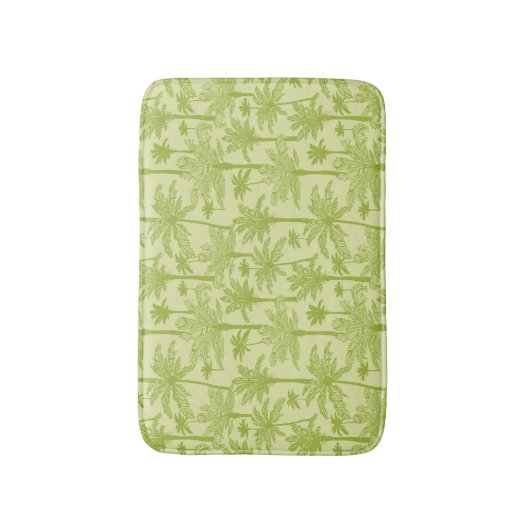 Grünes Palme-Muster Badematte (Vorderseite Vertikal)