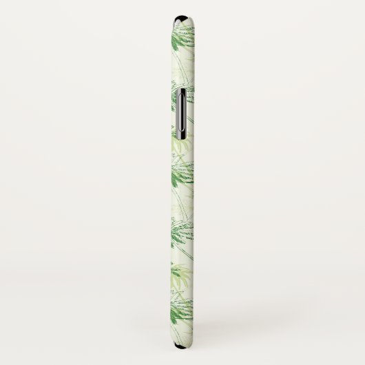 Grünes Palme-Muster Case-Mate iPhone Hülle (Hinten/Rechts)