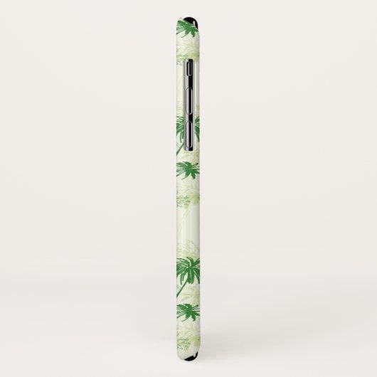 Grünes Palme-Muster Case-Mate iPhone Hülle (Hinten/Links)