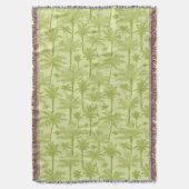 Grünes Palme-Muster Decke (Vorderseite Vertikal)