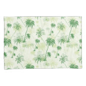 Grünes Palme-Muster Kissenbezug (Vorderseite-Rechts)