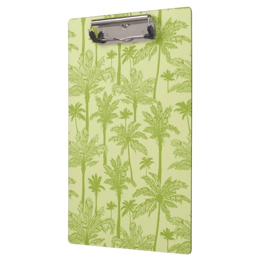 Grünes Palme-Muster Klemmbrett (Links)