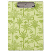Grünes Palme-Muster Klemmbrett (Vorderseite)
