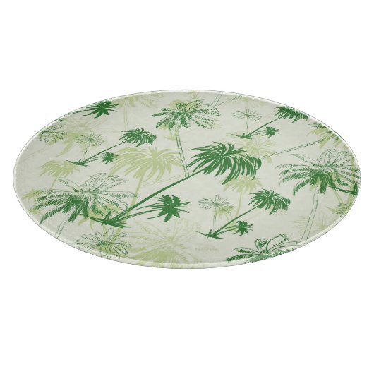 Grünes Palme-Muster Schneidebrett (Ecke)