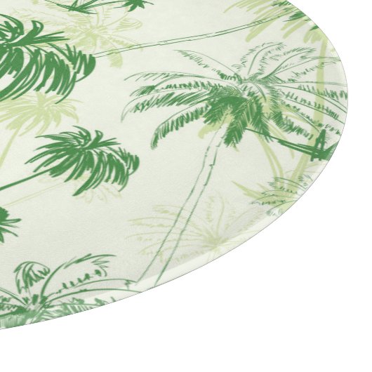Grünes Palme-Muster Schneidebrett (Ecke)