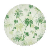 Grünes Palme-Muster Schneidebrett (Vorderseite)