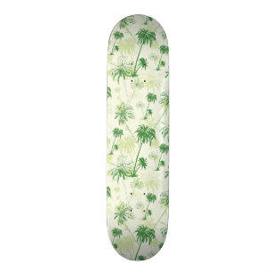 Grünes Palme-Muster Skateboard