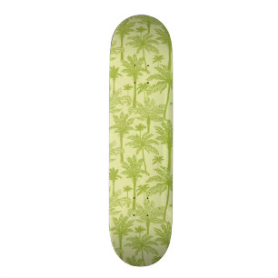 Grünes Palme-Muster Skateboard
