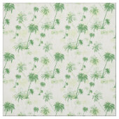 Grünes Palme-Muster Stoff (Muster)