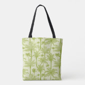 Grünes Palme-Muster Tasche (Rückseite)