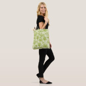 Grünes Palme-Muster Tasche (Am Model)
