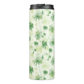 Grünes Palme-Muster Thermosbecher (Rückseite)
