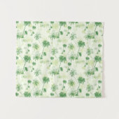 Grünes Palme-Muster Wandteppich (Vorderseite (Horizontal))