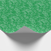 Grünes Papier für Blumenmuster Geschenkpapier (Ecke)