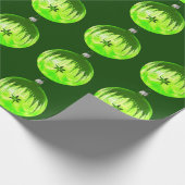 Grünes Papier für die Dekoration Geschenkpapier (Ecke)