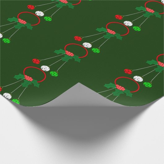 Grünes Papier für Rote Kleider und Jingle Bells Geschenkpapier (Ecke)