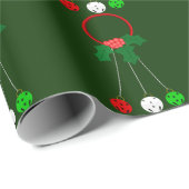 Grünes Papier für Rote Kleider und Jingle Bells Geschenkpapier (Rolleneckpunkt)
