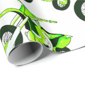 Grünes Papier Geschenkpapier (Rolleneckpunkt)