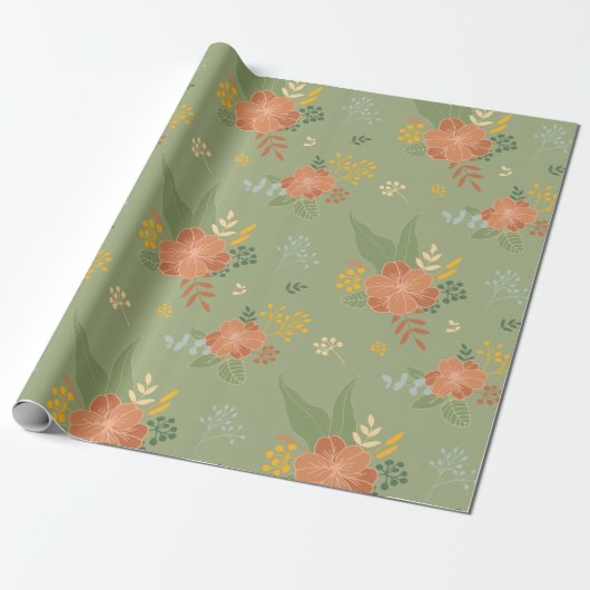 Grünes Papier Geschenkpapier (Ungerollt)