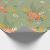 Grünes Papier Geschenkpapier (Ecke)