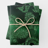 Grünes Papier mit glänzenden Mustern (Beispiel)